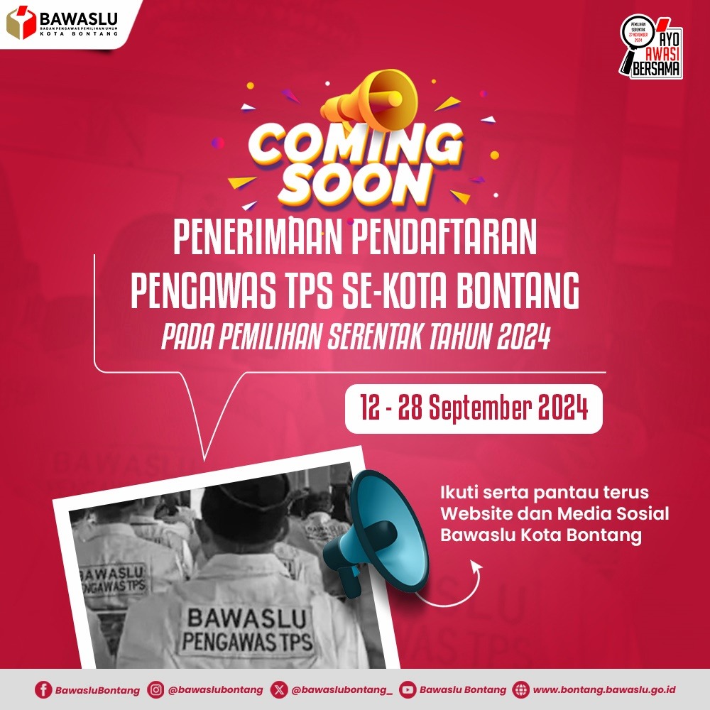 Pengumuman pendaftaran PTPS