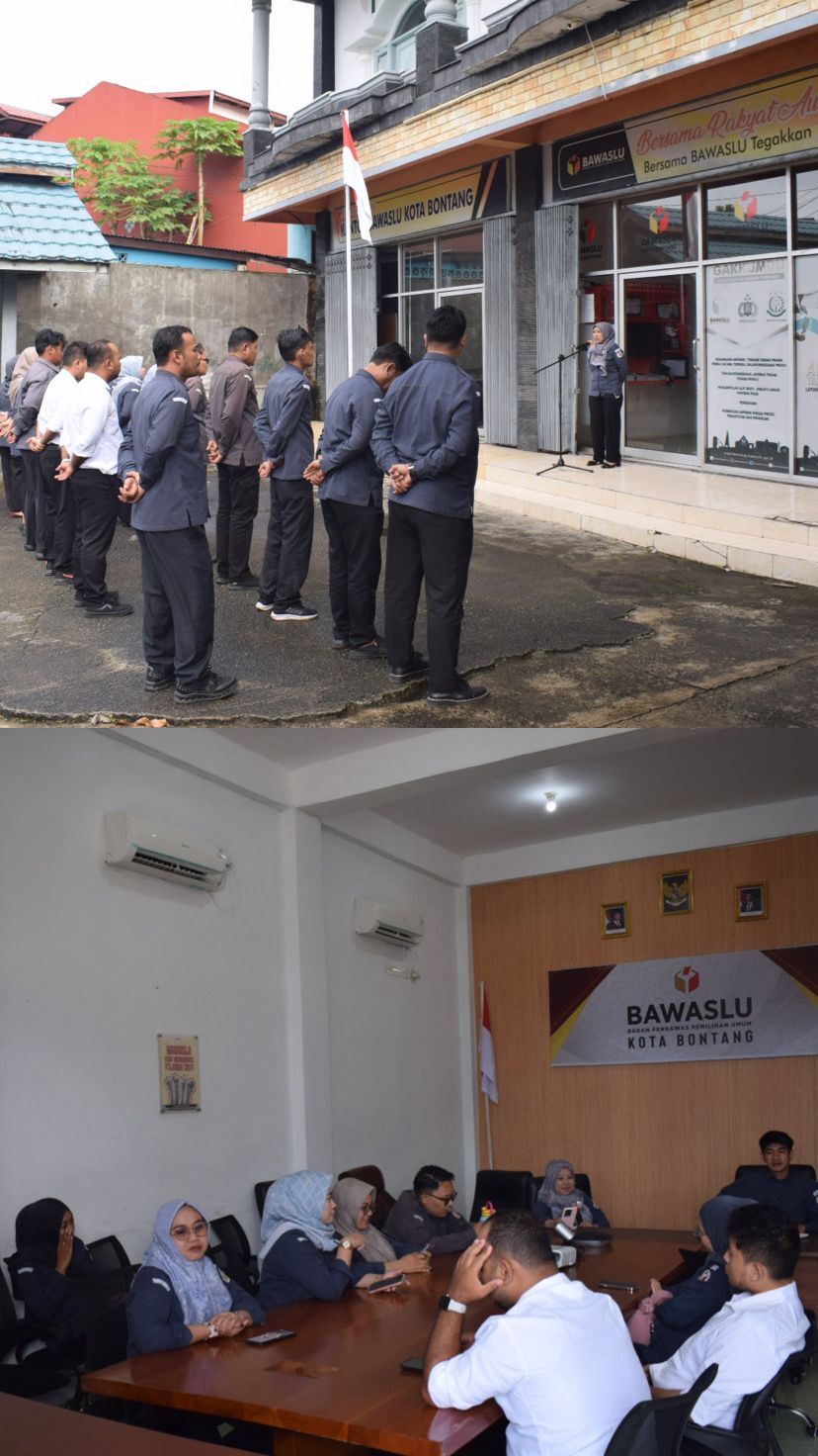Apel dan briefing rutin Bawaslu Kota Bontang