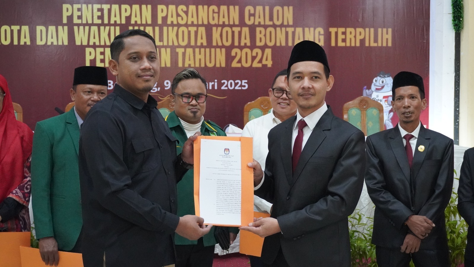 Badan Pengawas Pemilihan Umum (Bawaslu) Kota Bontang awasi Rapat Pleno Terbuka Penetapan Pasangan Calon Wali Kota dan Wakil Wali Kota pada Pemilihan Tahun 2024, yang dilaksanakan oleh Komisi Pemilihan Umum (KPU) Bontang, Kamis (9/1/2025).