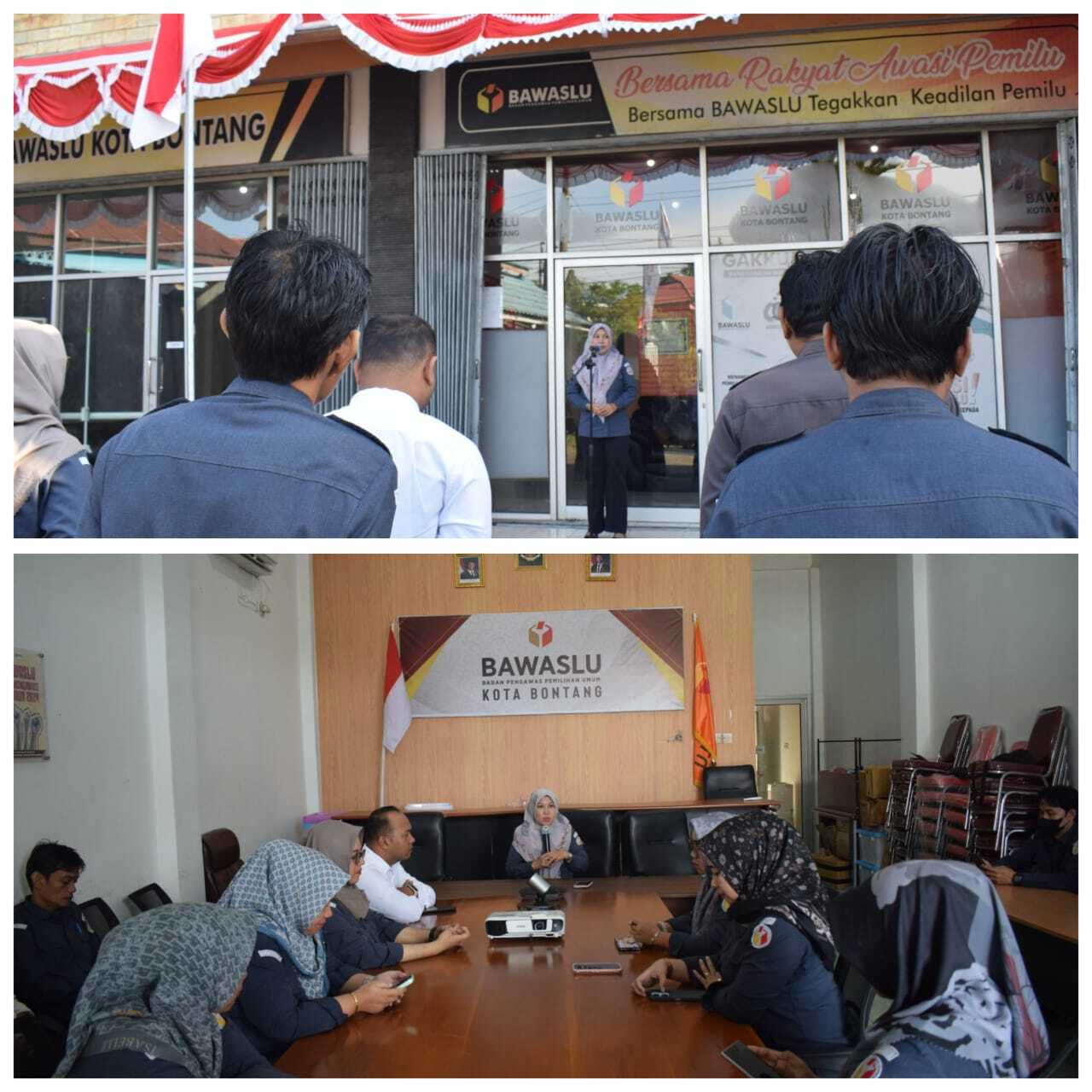 Senin (25/8/2025) Bawaslu Kota Bontang melaksanakan Apel dan Briefing/Rapat Internal rutin setiap awal pekan.