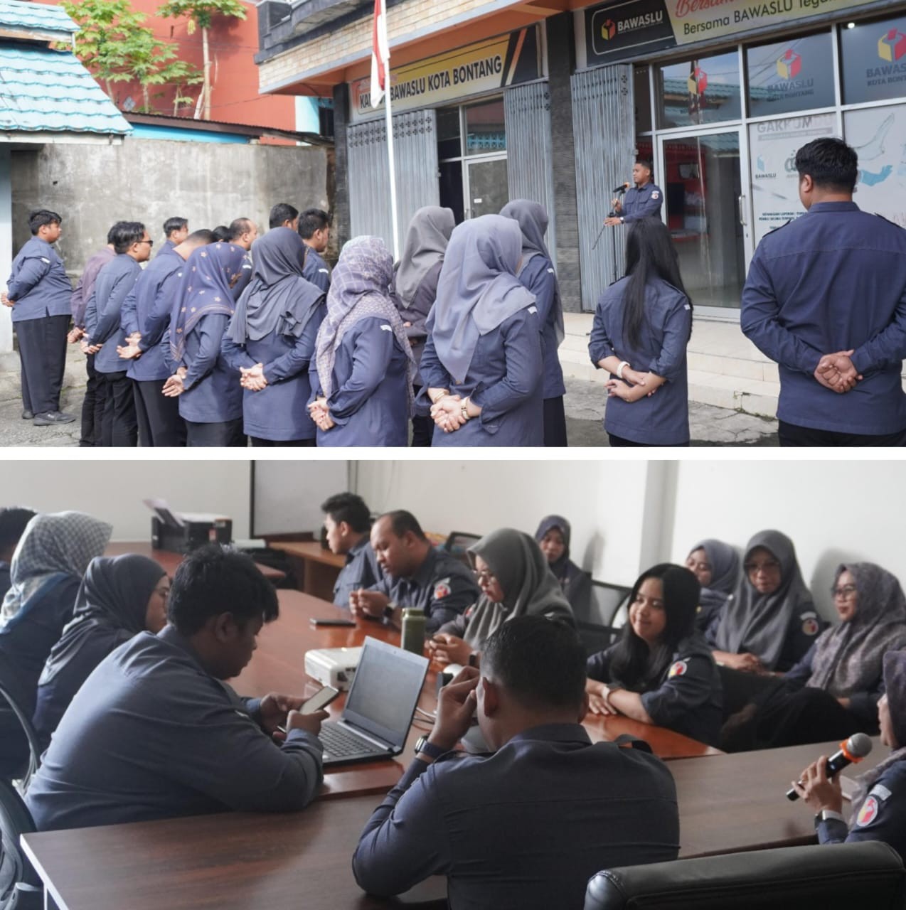 Apel dan Briefing Awal Pekan Bawaslu Bontang, Senin (27/10/2025).