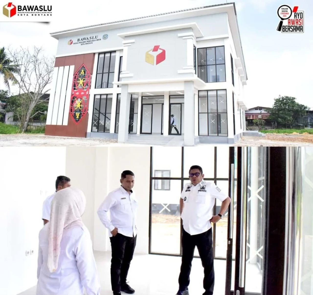 Ketua Bawaslu Kota Bontang, Aldy Artrian menghadiri Peresmian Bangunan Bawaslu Kota Bontang dan Gedung Pemerintah Kota Bontang Dinas Pekerjaan Umum dan Penataan Ruang Kota, (05/2/2025