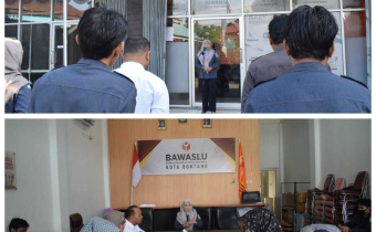 Senin (25/8/2025) Bawaslu Kota Bontang melaksanakan Apel dan Briefing/Rapat Internal rutin setiap awal pekan.