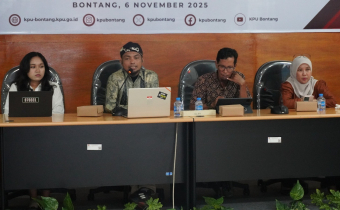 Sosialisasi Pemutakhiran Data Partai Politik secara berkelanjutan melalui Sistem Informasi Partai Politik (SIPOL), Kamis (6/11/2025)