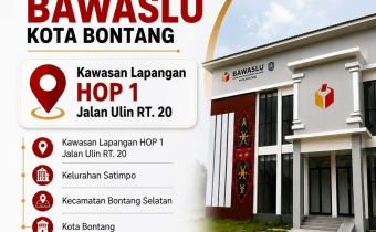 Alamat bau Kantor Bawaslu Kota Bontang